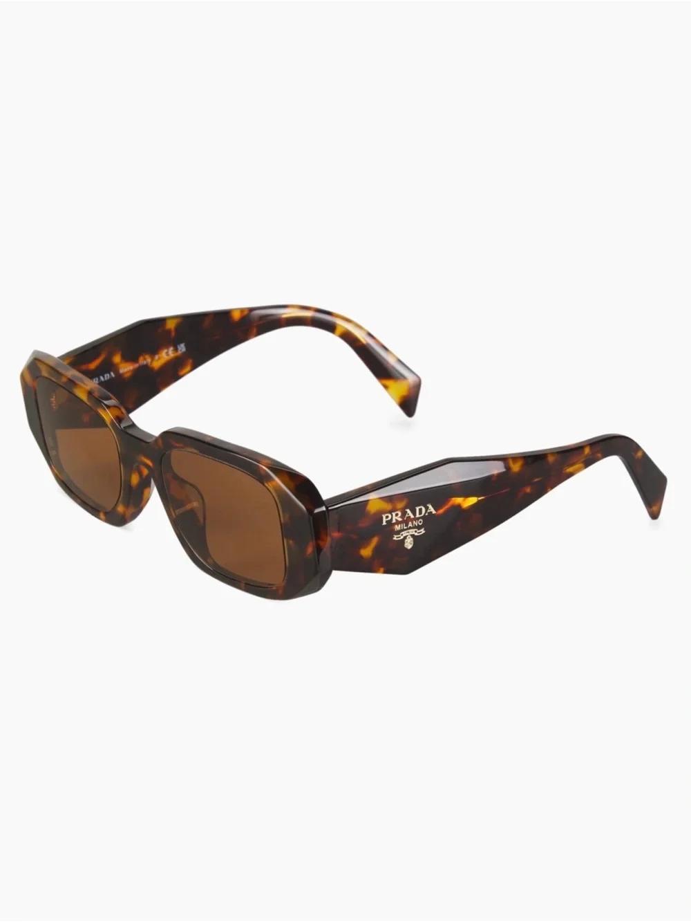 Original Prada Tortoiseshell Acetate Sunglasses - Brown